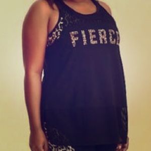 Torrid BLACK MESH ACTIVE TANK